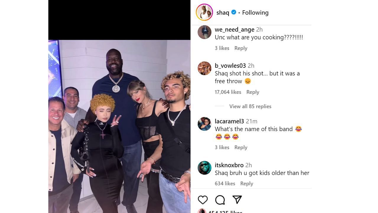 More fan reaction to Shaq's post