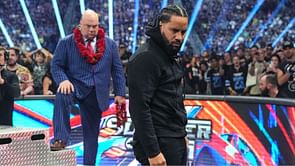 Jimmy Uso hilariously broke character mid-WWE match to check his brother was ok after brutal headbutt