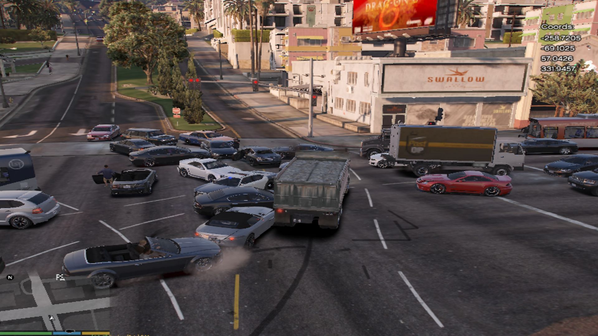 A screenshot of what the mod does (Image via m1ke510a/gta5-mods.com)