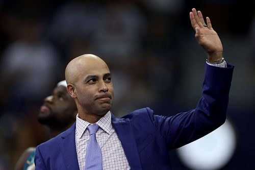 James Blake attends the 2023 US Open