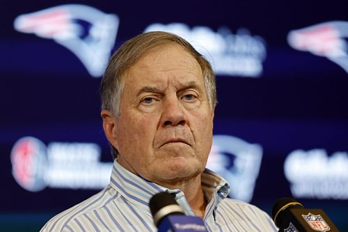 Belichick at New York Jets v New England Patriots