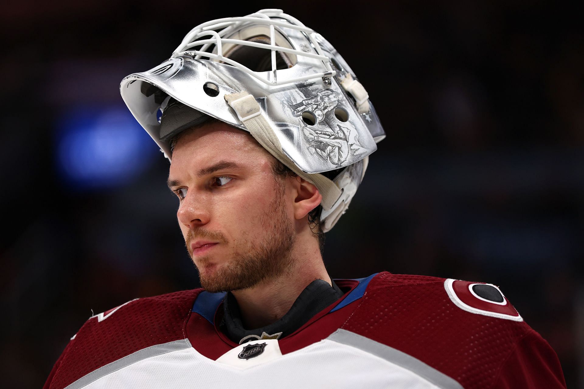 Alexandar Georgiev of the NHL&#039;s Colorado Avalanche