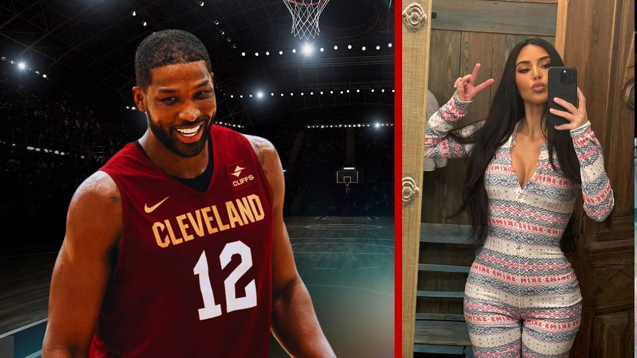 Tristan Thompson and Kim Kardashian spotted together at the courtside