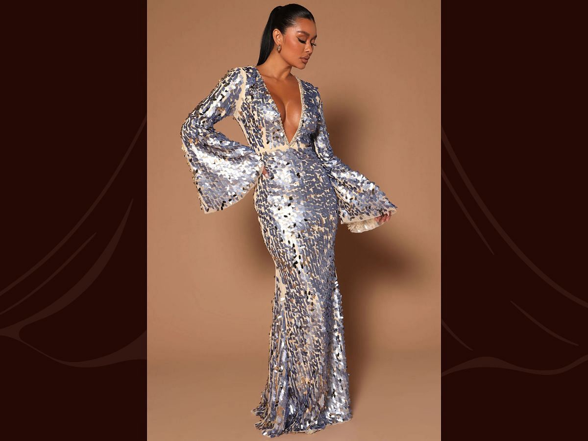 The Lavish sequin gown (Image via Fashion Nova)