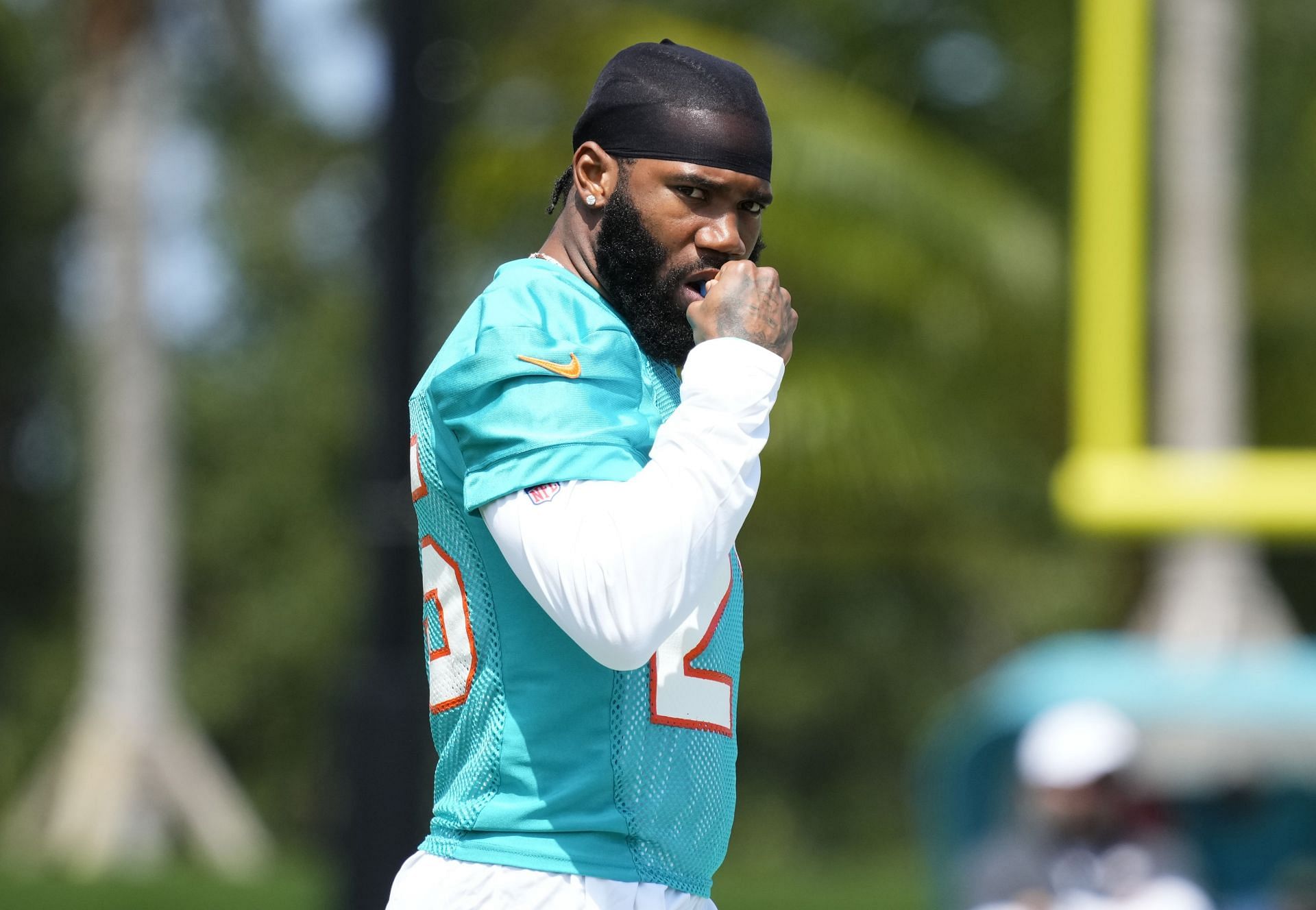 Xavien Howard during the Miami Dolphins Training Camp