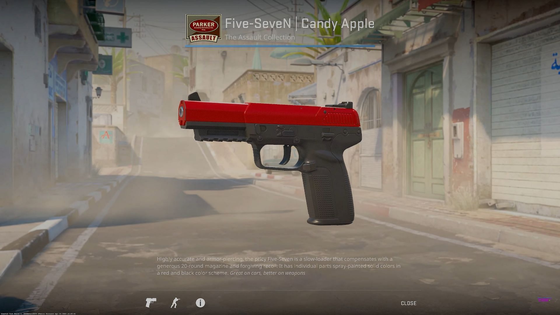 Five-SeveN Candy Apple (Image via Valve || YouTube/covernant)