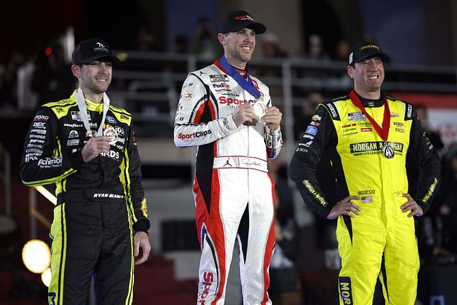 Ryan Blaney on Denny Hamlin's restart before winning 2024 Busch Light Clash - "It was a few feet early"