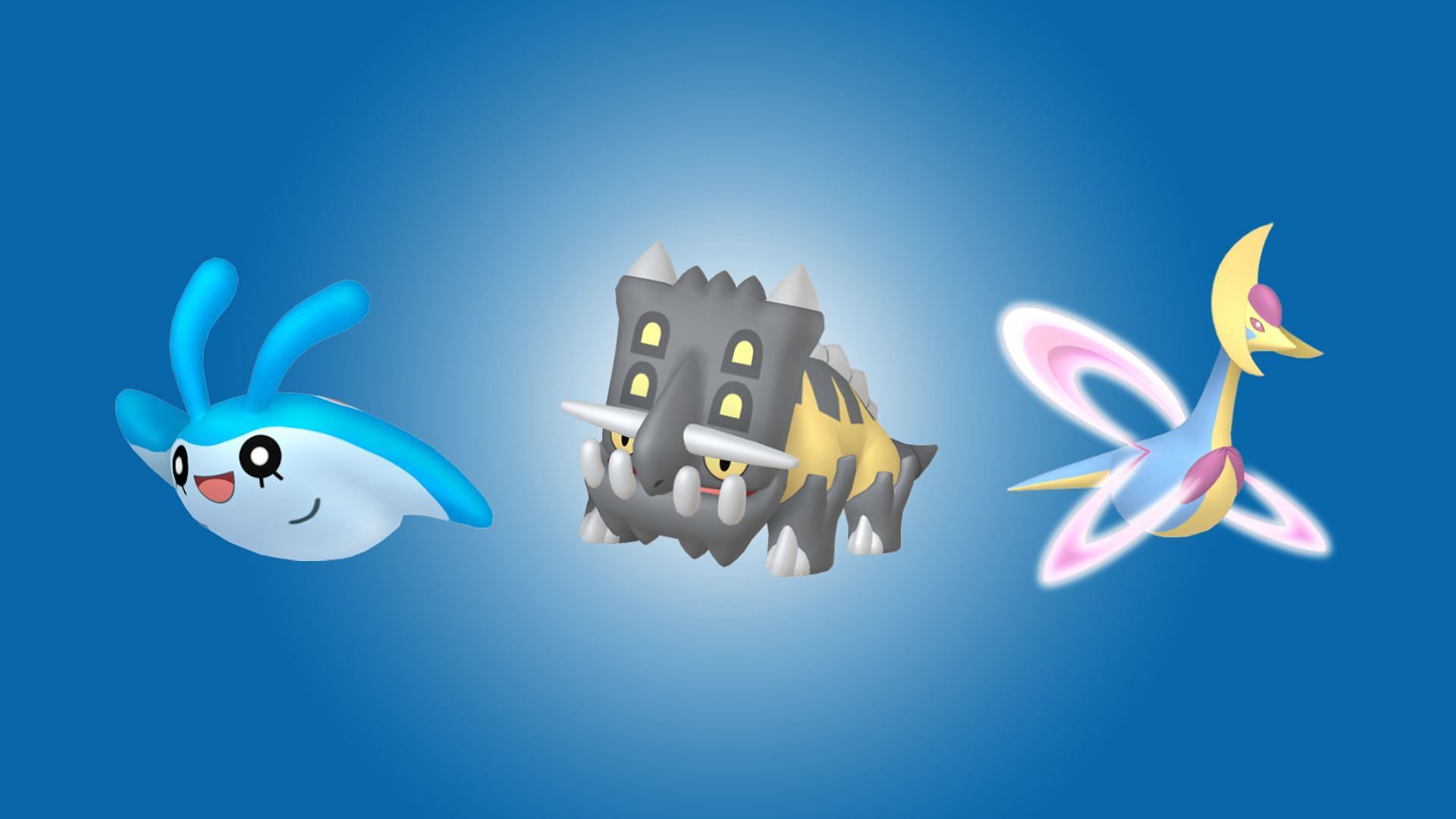 Mantyke, Shadow Steelix, and Cresselia (Image via TPC)