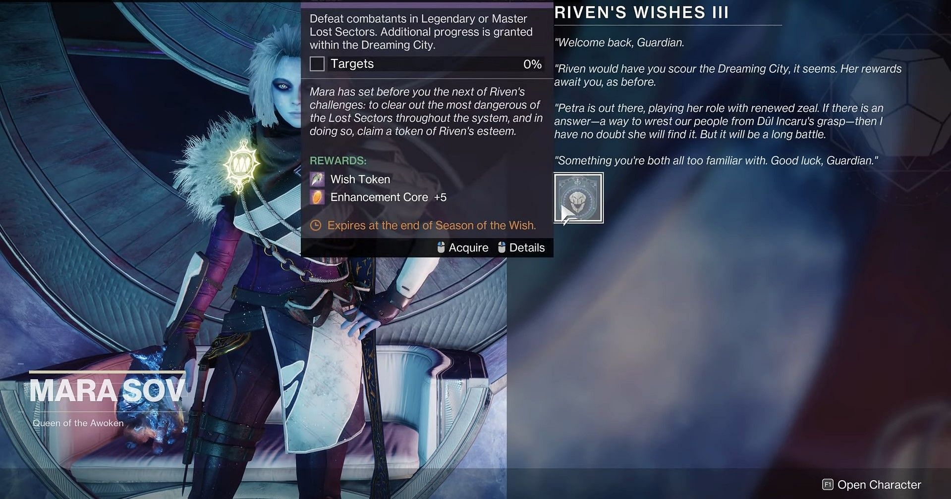 Riven&#039;s Wishes week 3 objective (Image via Bungie)