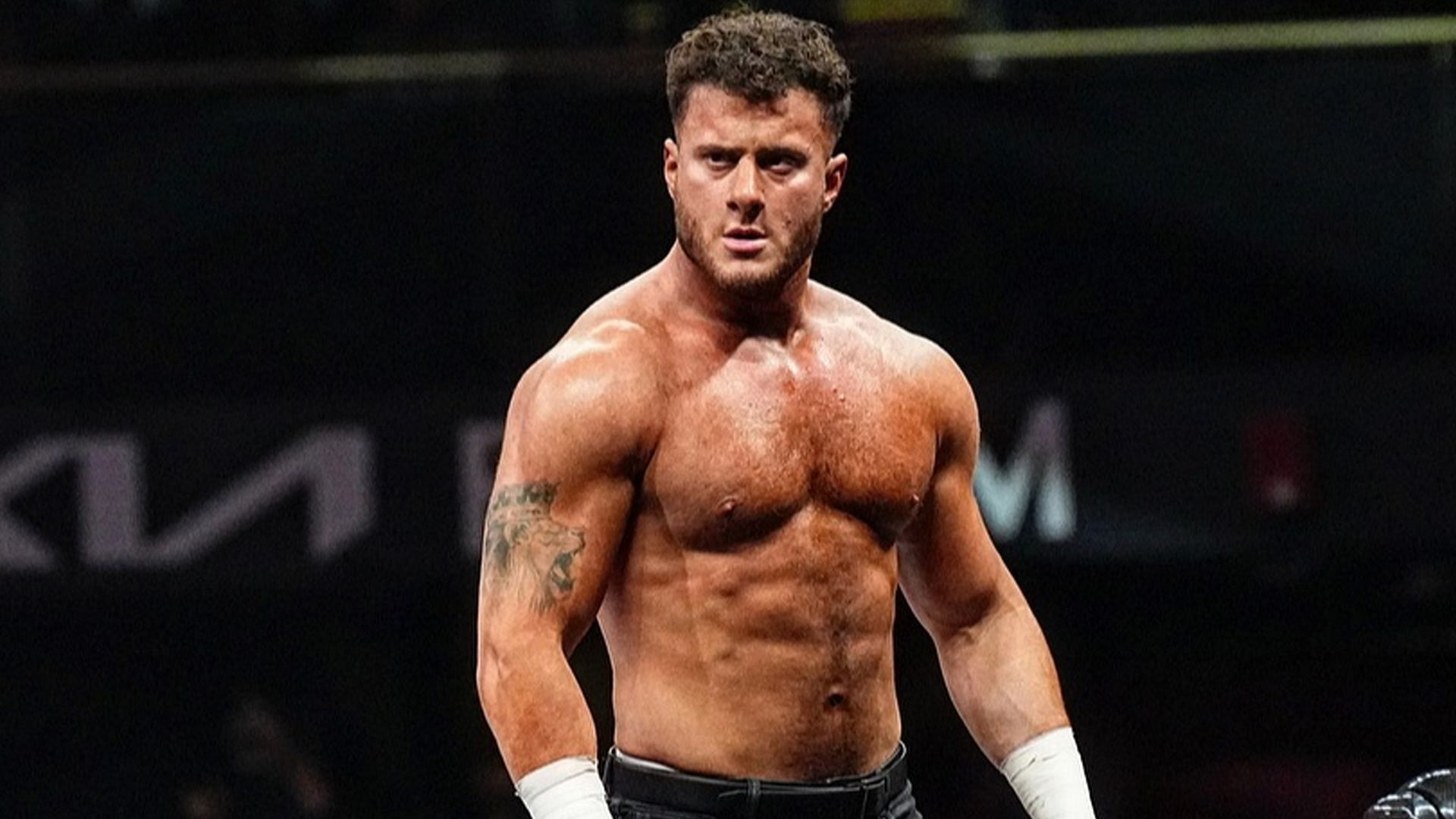 MJF lost the AEW World title at the Worlds End show in 2023