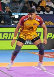 Pawan Sehrawat in action against Panthers (Credits: PKL)