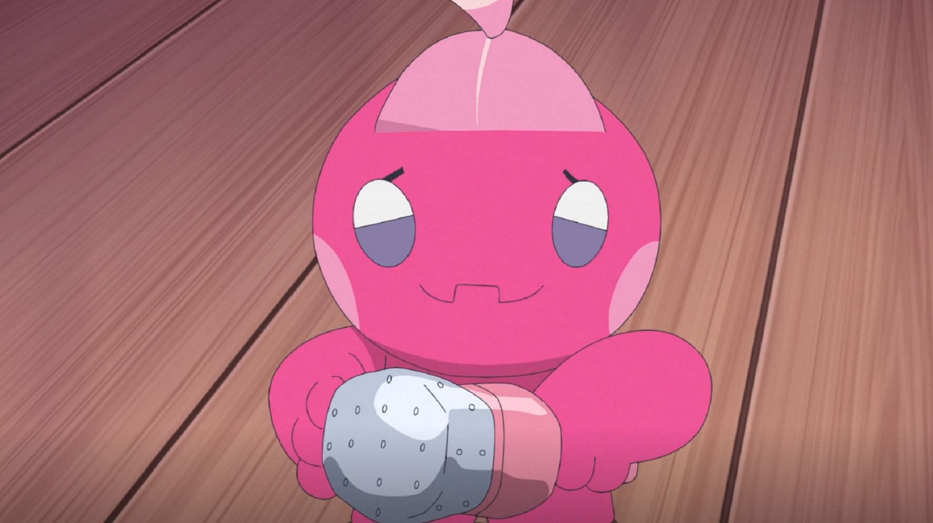 Tinkatink shares its new hammer with Dot in Pokemon Horizons Episode 39 (Image via The Pokemon Company)