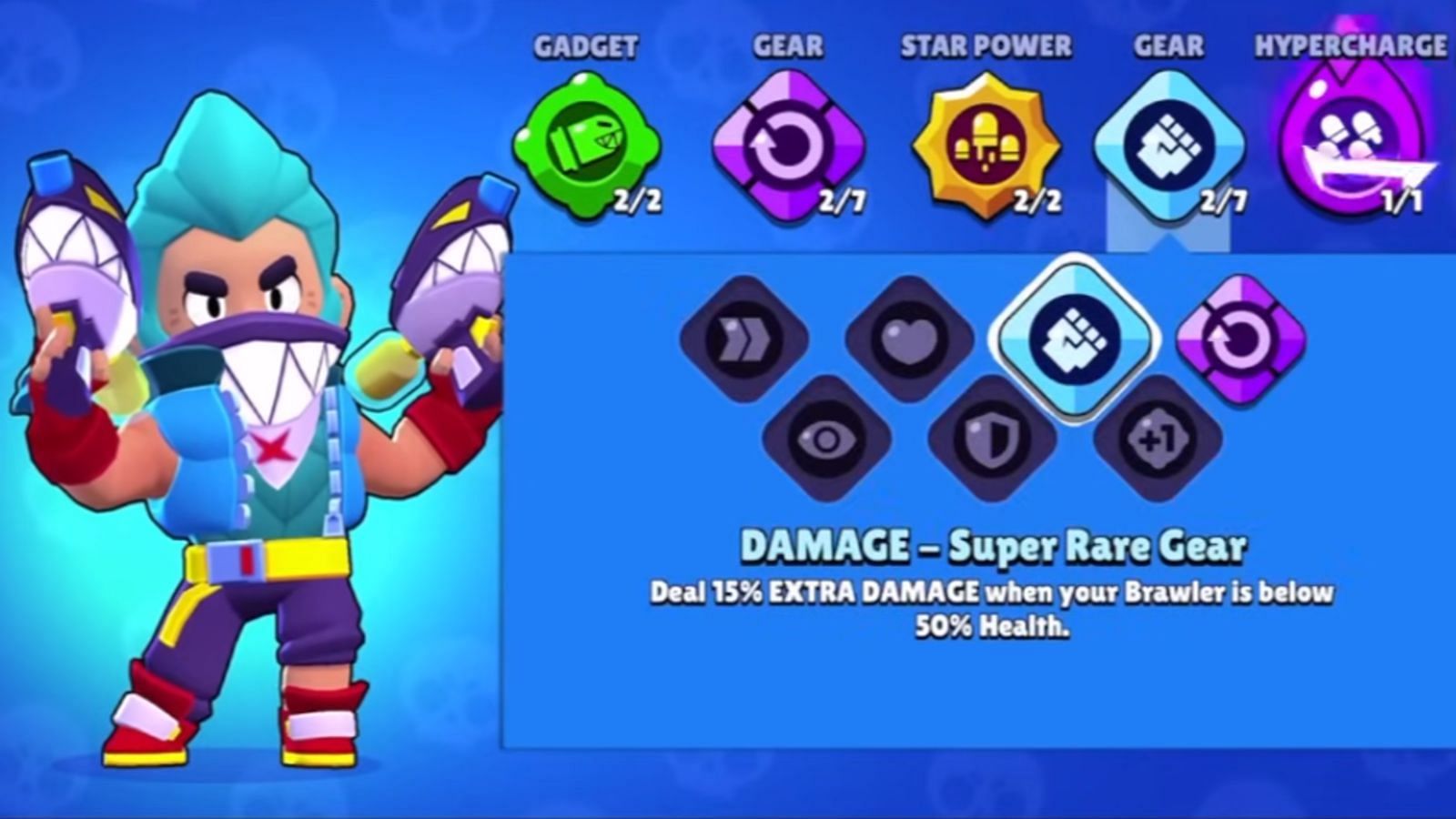 Damage gear (Image via Supercell)