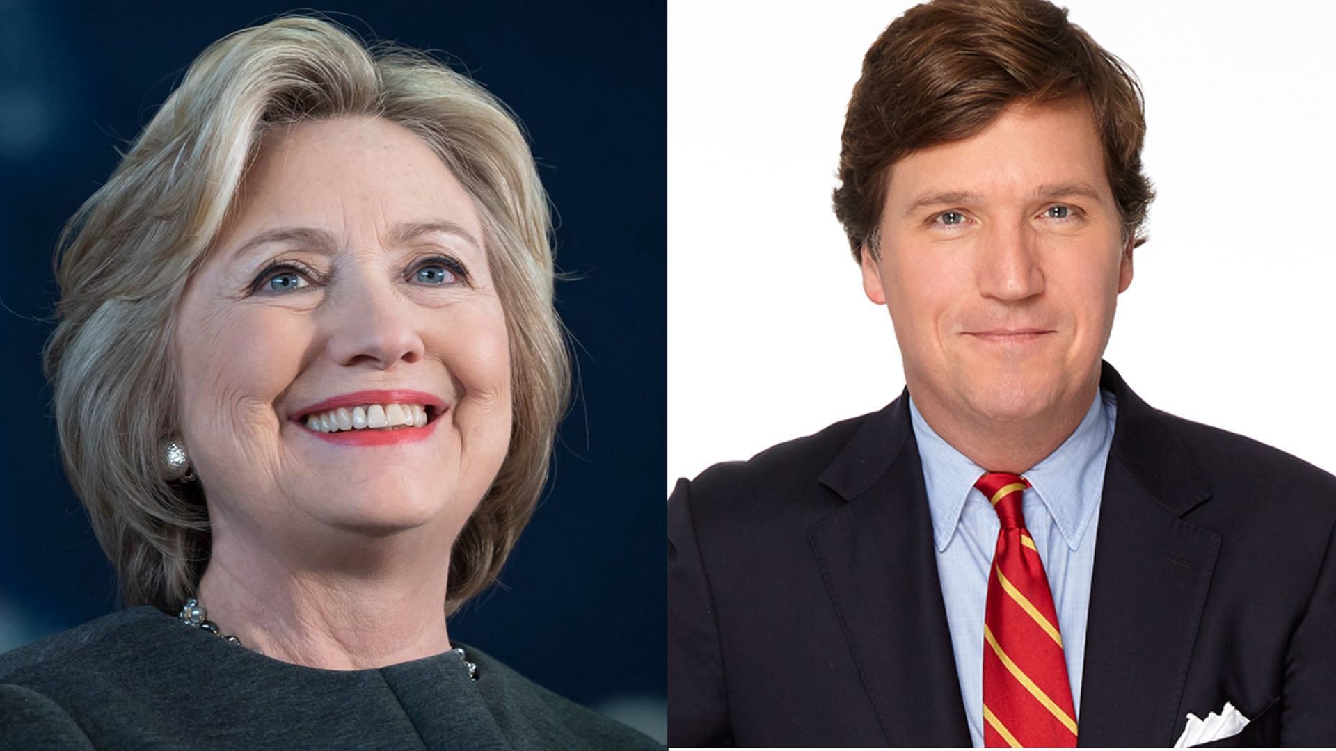 Hillary Clinton recently came under fire for her controversial remark about Tucker Carlson (Image via Facebook / Hillary Clinton / Tucker Carlson Tonight)