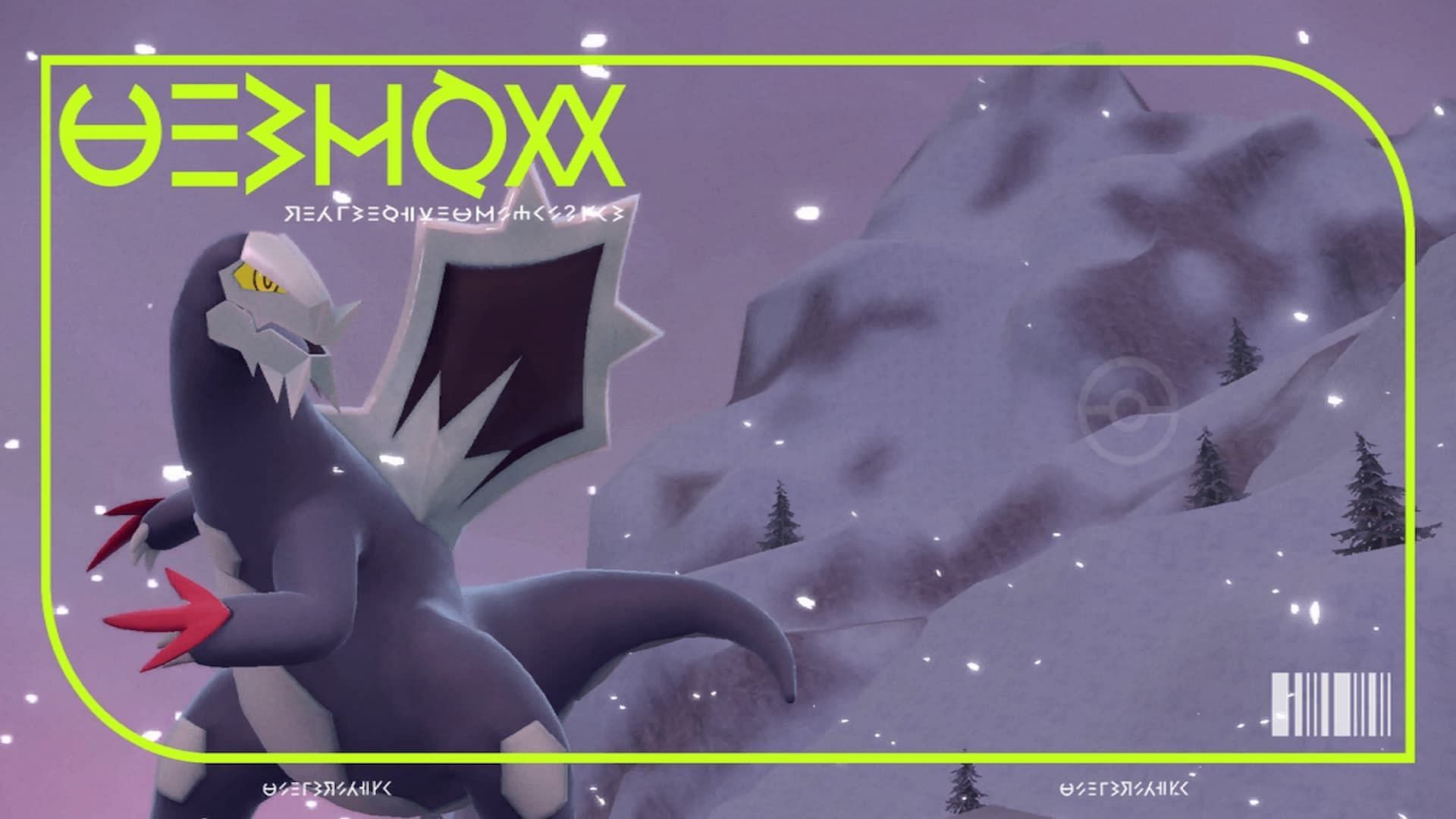 Baxcalibur&#039;s Paldean Pokedex entry (Image via The Pokemon Company)