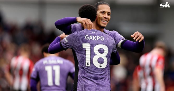 Liverpool captain Virgil van Dijk breaks all-time club record after win over Brentford in 250th appearance
