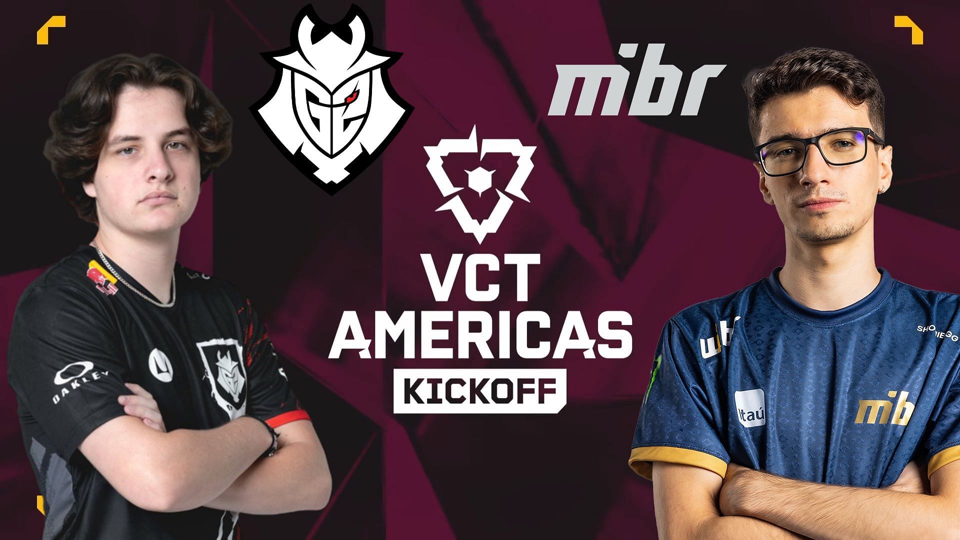 G2 Esports vs MIBR at VCT Americas Kickoff (Image via Riot Games || G2 Esports || MIBR)