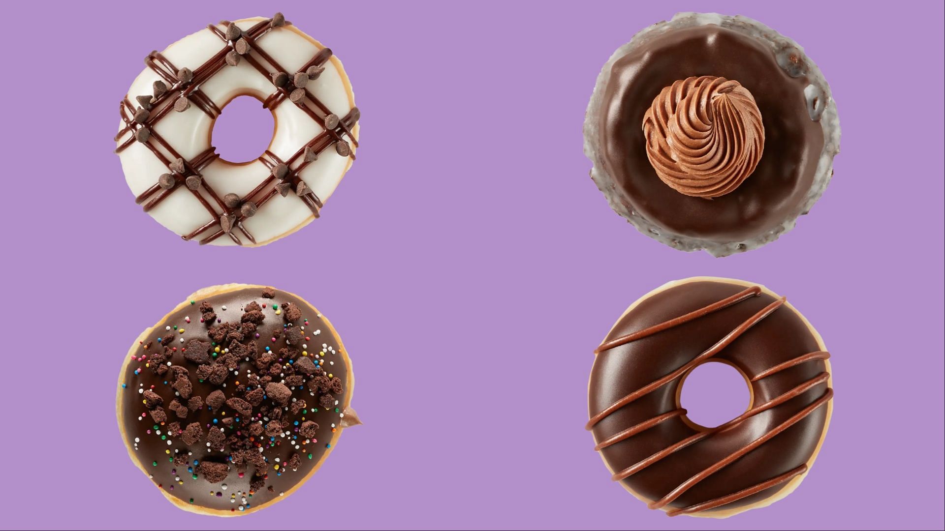 The Chocomania collection is available at stores starting February 19 (Image via Krispy Kreme)