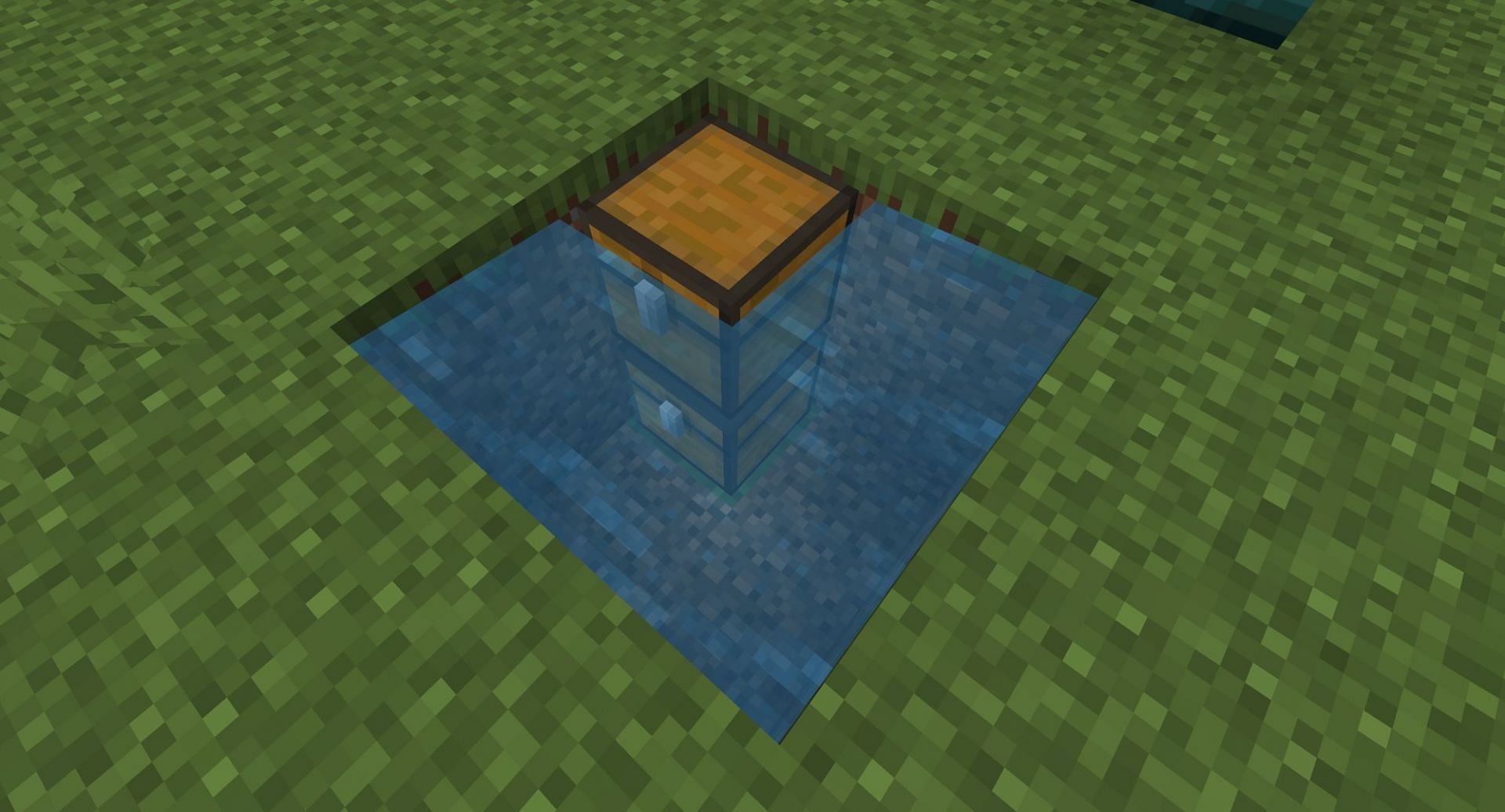 The very simple setup for this duplication glitch (Image via Mojang)