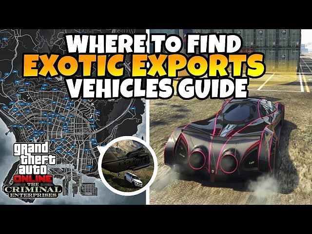 List of vehicles eligible for GTA Online Exotic Exports (2x bonuses)