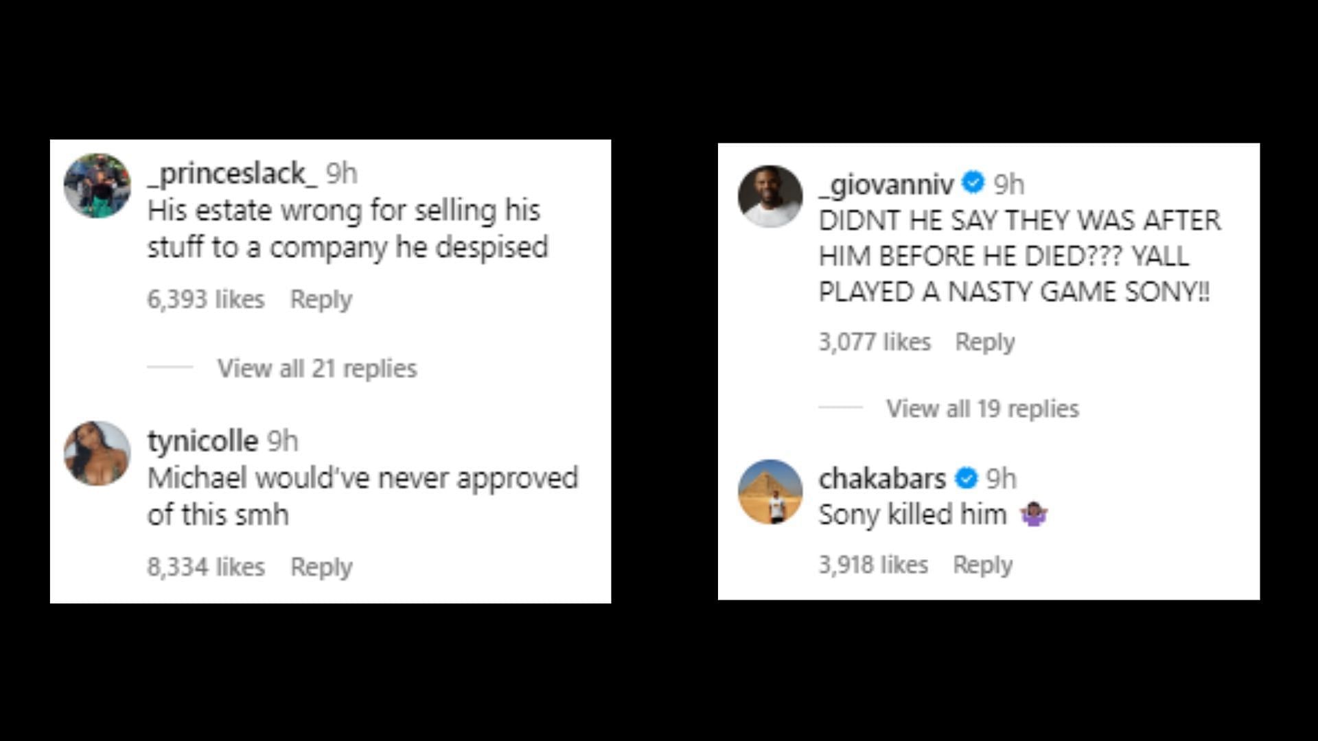 Netizens share their reactions to the deal (Image via theshaderoom/Instagram)