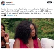 Netizens are angry over SZA's disdain for Taylor Swift (Image via @jordansveto/X)