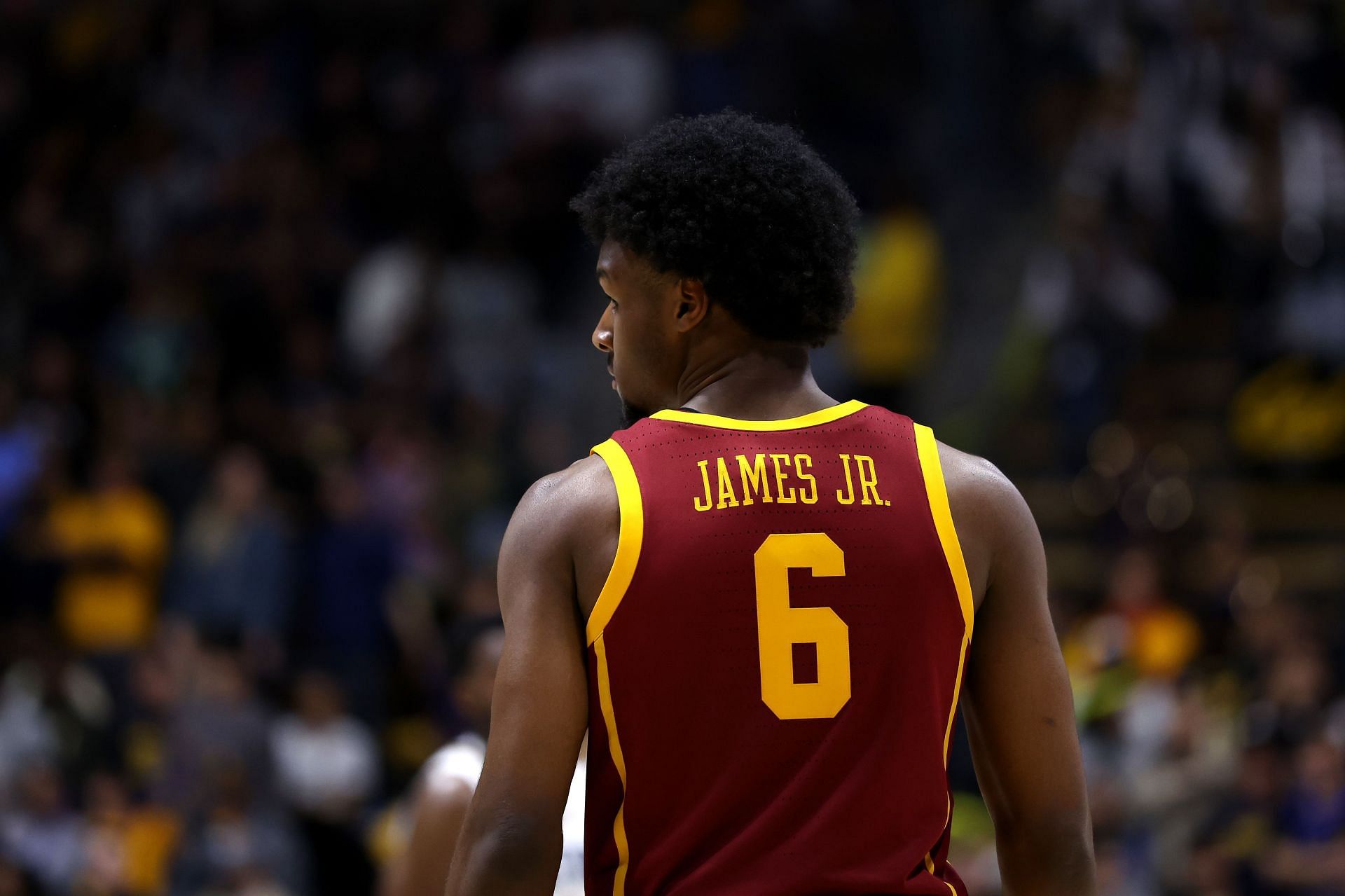 Bronny James #6 of the USC Trojans