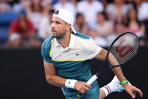 Grigor Dimitrov at the 2024 Australian Open.