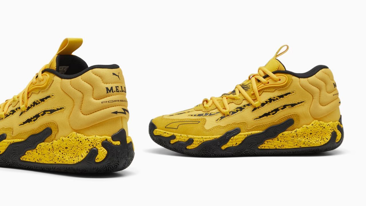 Melo&#039;s signature MB.03 Porsche Legacy Basketball Shoes in collaboration with Puma and Porsche