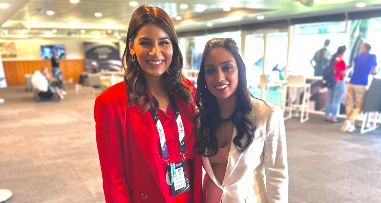 Sanjana Ganeshan with Isa Guha