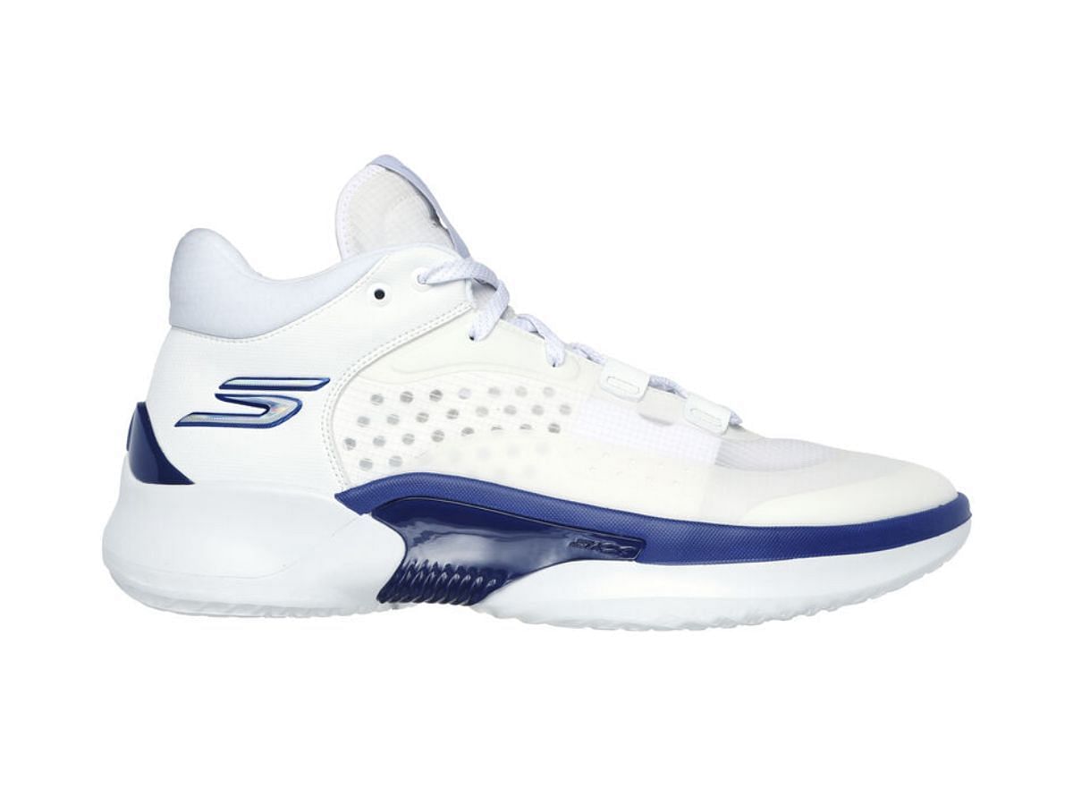 The Float &quot;White-Blue&quot; sneakers (Image via Skechers)