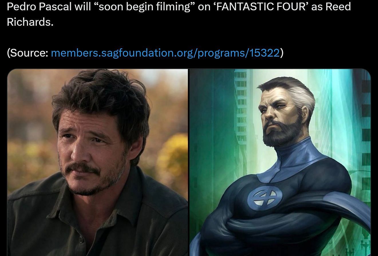 DF&#039;s post about Pascal&#039;s casting (Image via X)