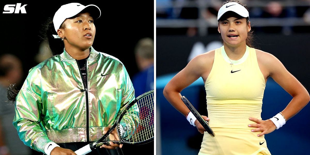 Naomi Osaka (L) and Emma Raducanu