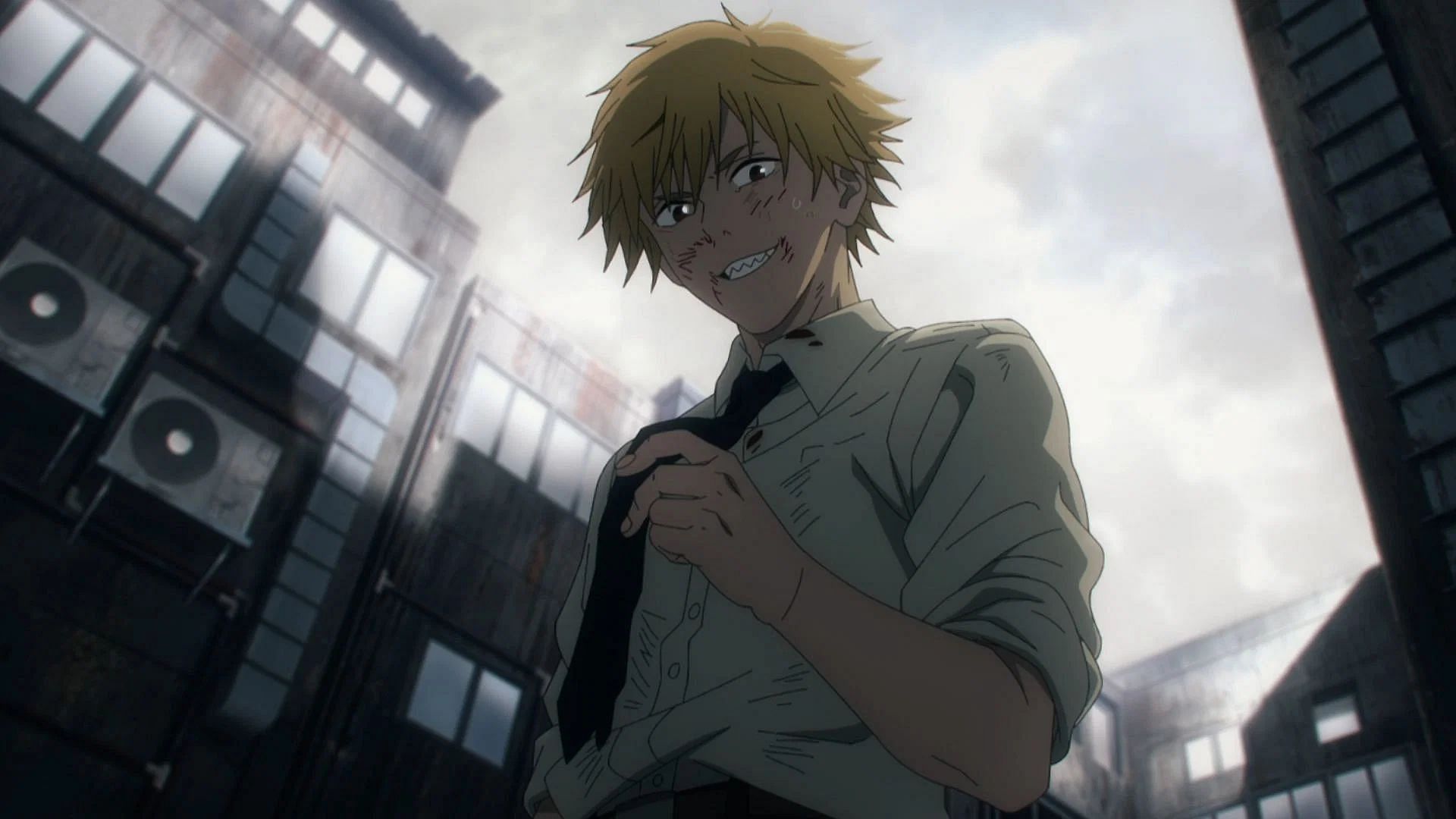 Denji as seen in the Chainsaw Man anime (image via MAPPA)