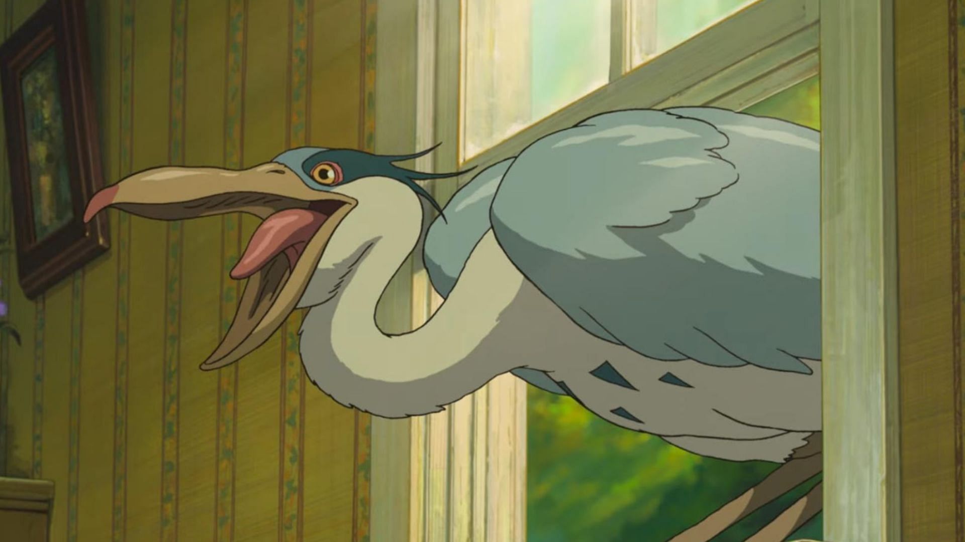 The Gray Heron as seen in the anime movie (Image via Studio Ghibli)