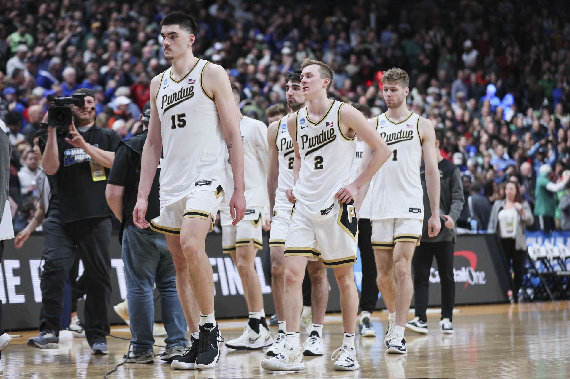 Zach Edey and No. 1 seeded Purdue lost to No. 16 Fairleigh Dickinson University (March 17, 2023)