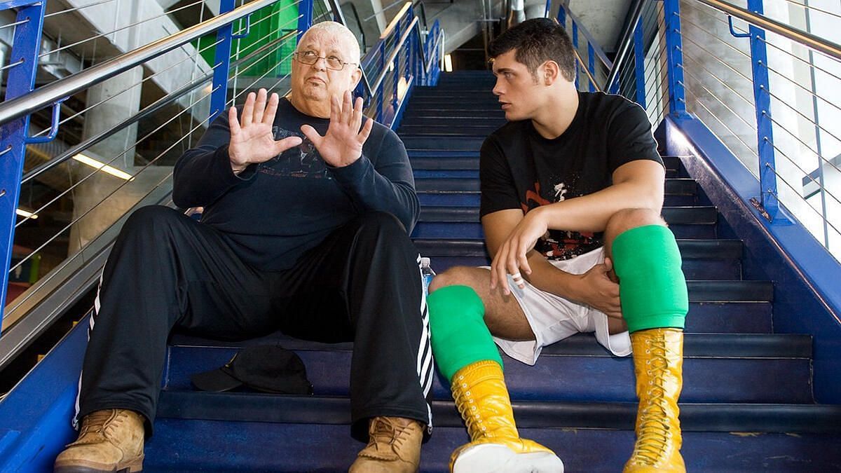 Dusty Rhodes (left) and Cody Rhodes (right)