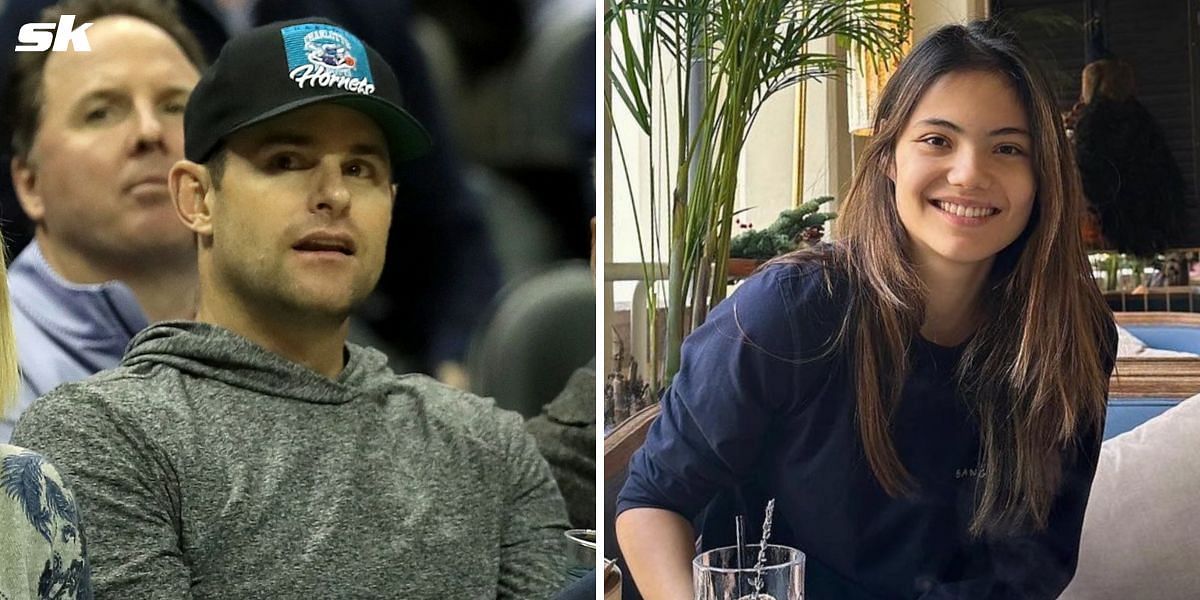 Andy Roddick (L), Emma Raducanu (R)