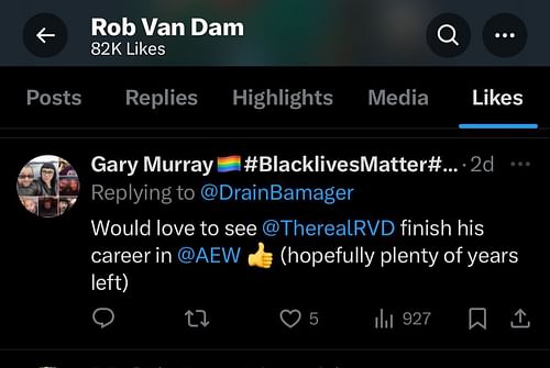 RVD's liked tweets