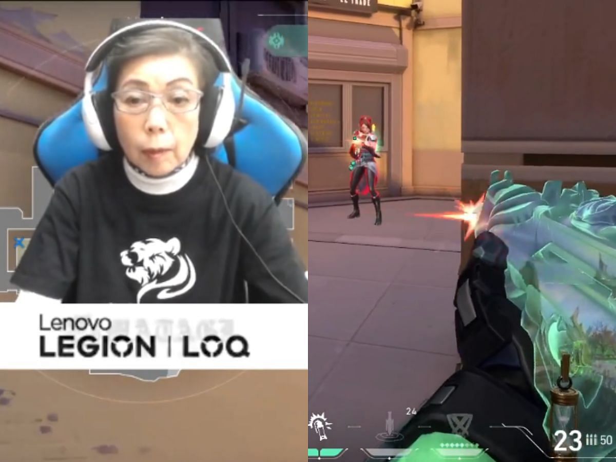 Livestreaming community impressed after old lady shows off her skills in Valorant (Image via Twitch/Matagi Snipers)