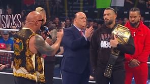 [WATCH] The Rock broke character when The Bloodline left after SmackDown went off-air