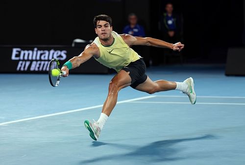 Carlos Alcaraz at the 2024 Australian Open