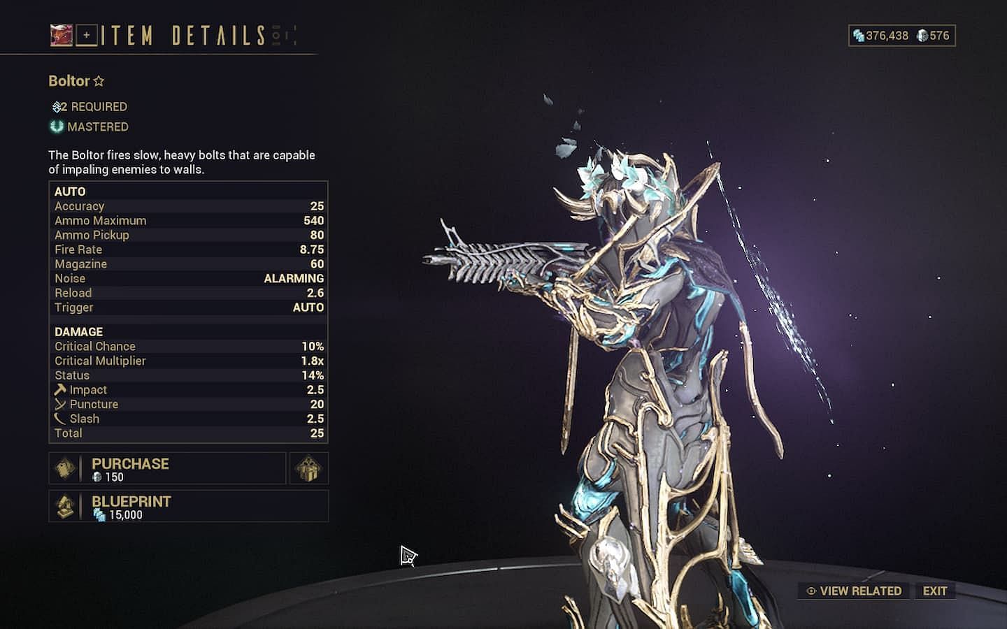 Pinning enemies to walls is 50% of Boltor&#039;s fun (Image via Digital Extremes)