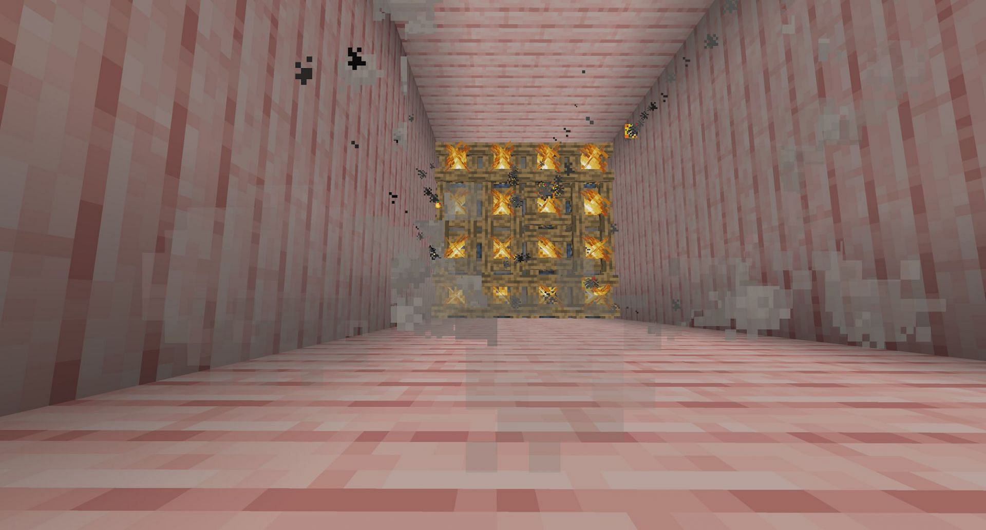 The kill chamber, filled with campfires (Image via Mojang Studios)