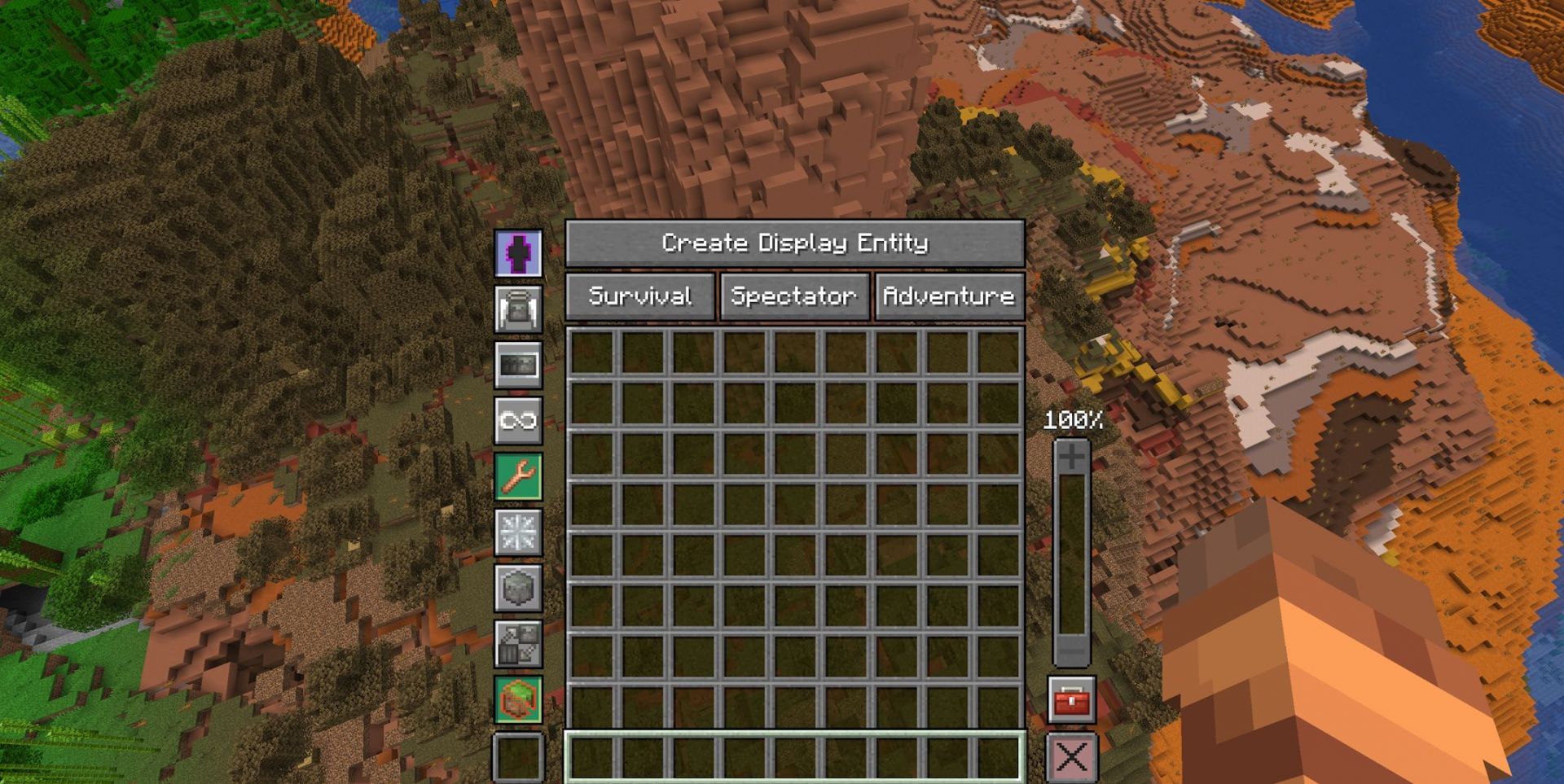 Axiom&#039;s in-game menu (Image via Mojang)