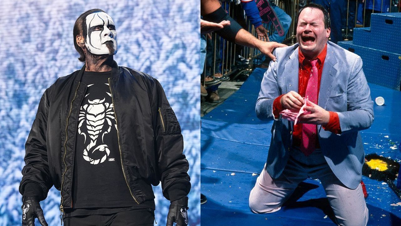 AEW star Sting (left) and Jim Cornette (right)