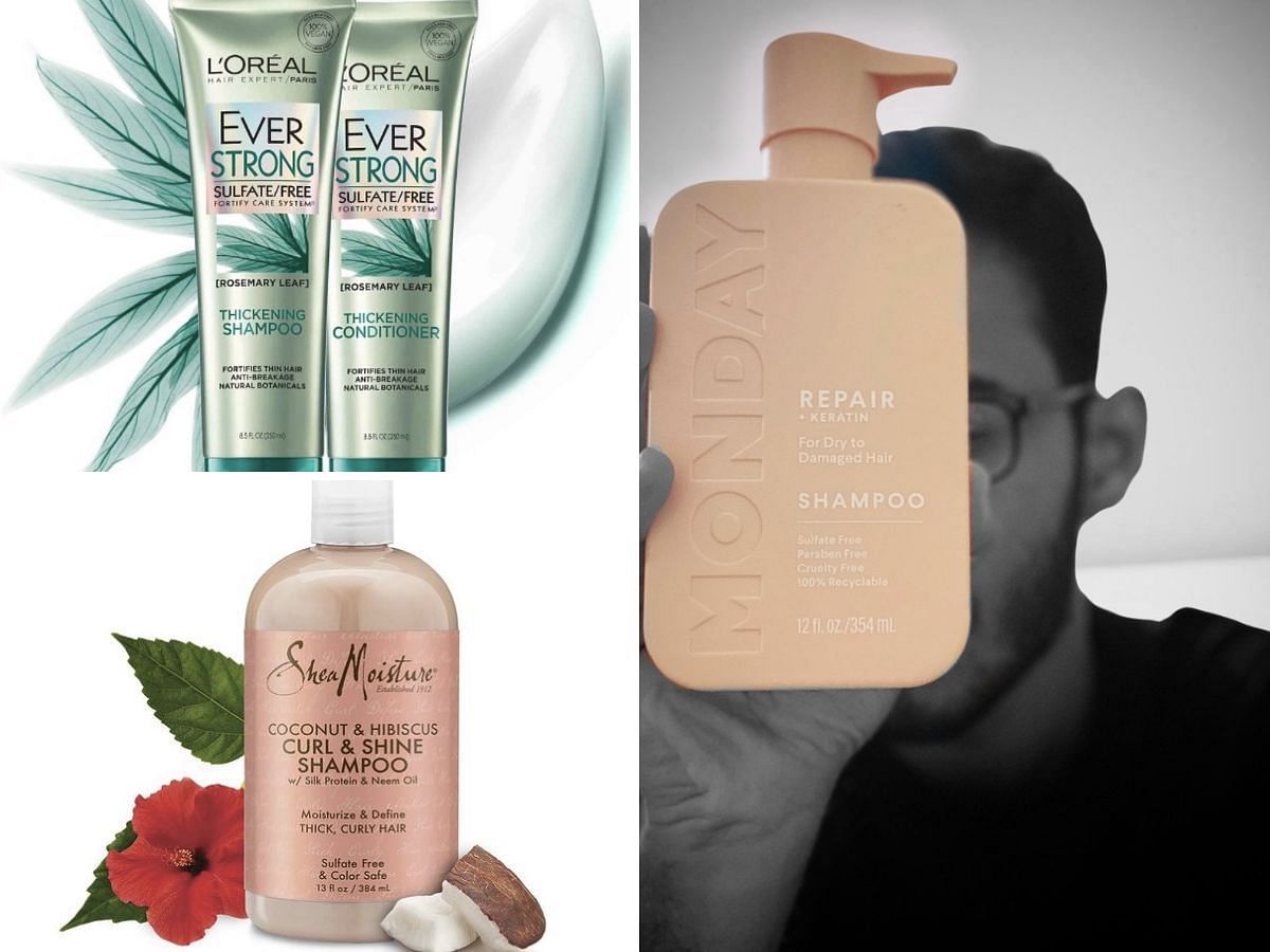 Drugstore shampoos for promoting healthy and shiny hair