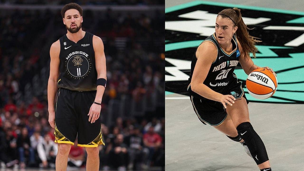Klay Thompson rides Sabrina Ionescu hype train betting Steph Curry to lose 2024 NBA All-Star 3-pt shootout.