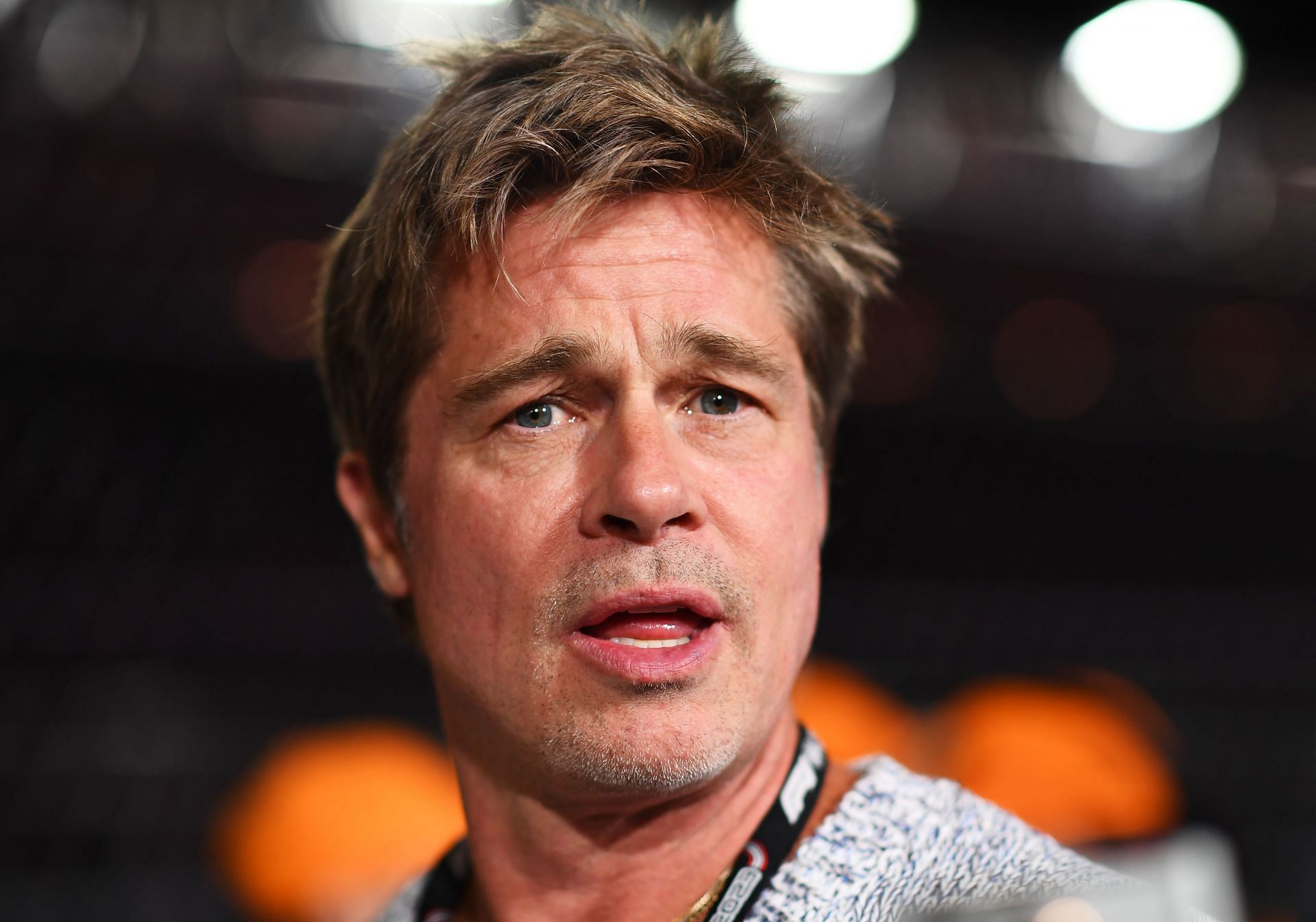 Brad Pitt: F1 Grand Prix of Las Vegas - Qualifying