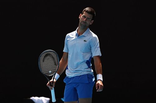 Novak Djokovic at the 2024 Australian Open - Day 13